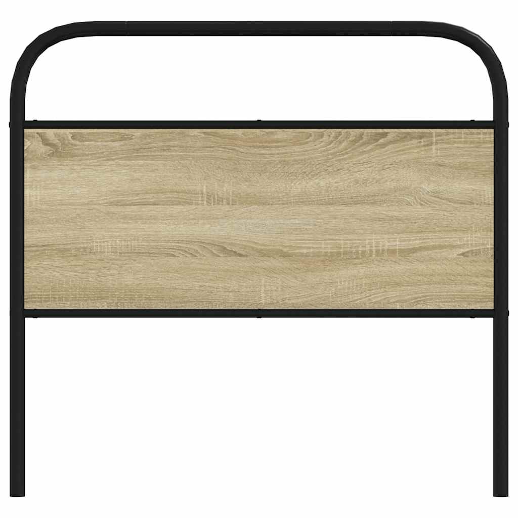 Replace Headboard Sonoma Oak 107 cm Steel and Engineered Wood