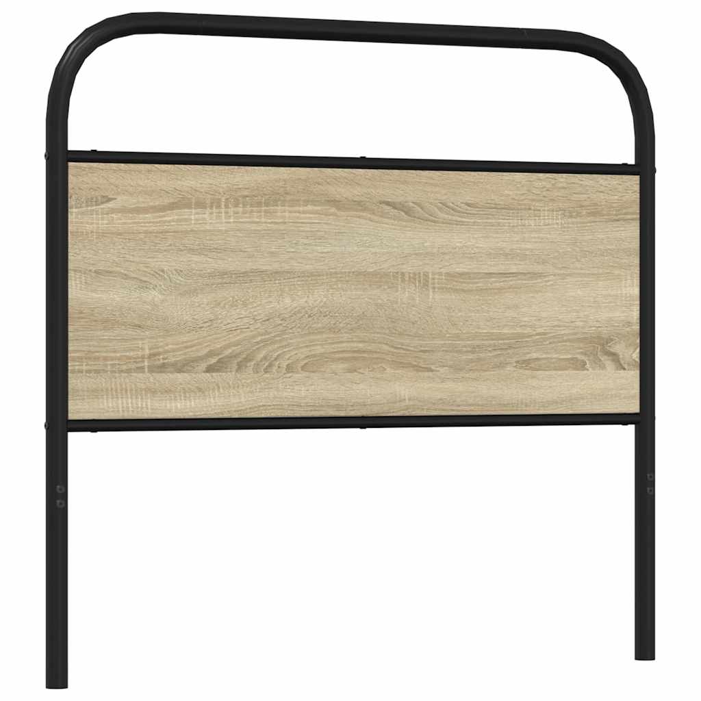 Replace Headboard Sonoma Oak 107 cm Steel and Engineered Wood