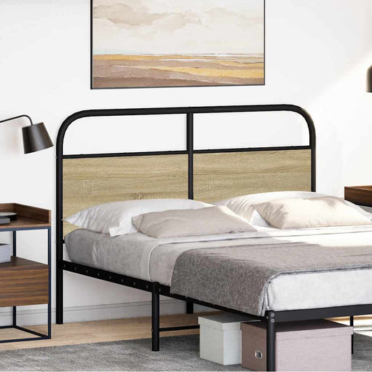Replace Headboard Sonoma Oak 120 cm Steel and Engineered Wood