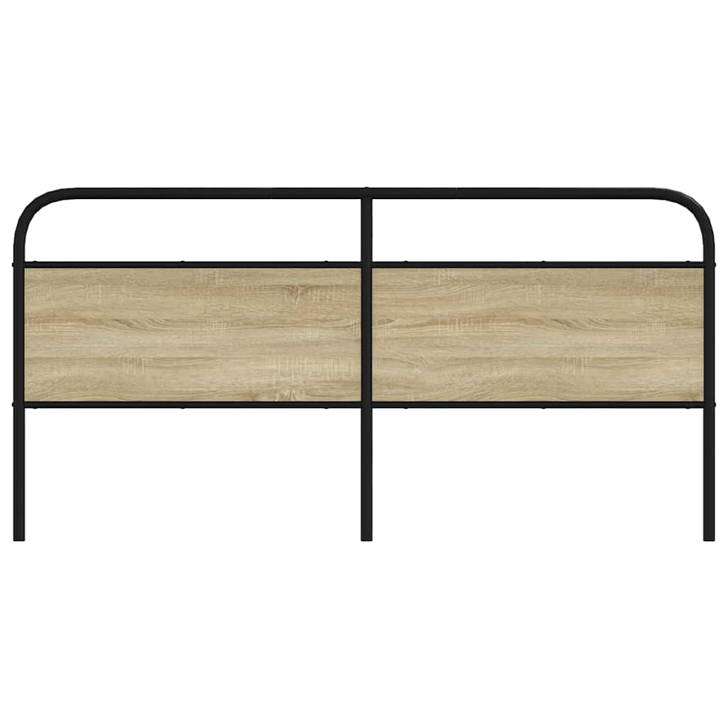 Replace Headboard Sonoma Oak 200 cm Steel and Engineered Wood