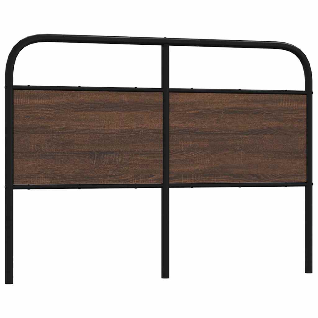 Replace Headboard Brown Oak 120 cm Steel and Engineered Wood