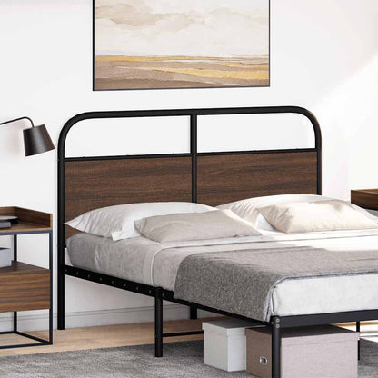 Replace Headboard Brown Oak 120 cm Steel and Engineered Wood