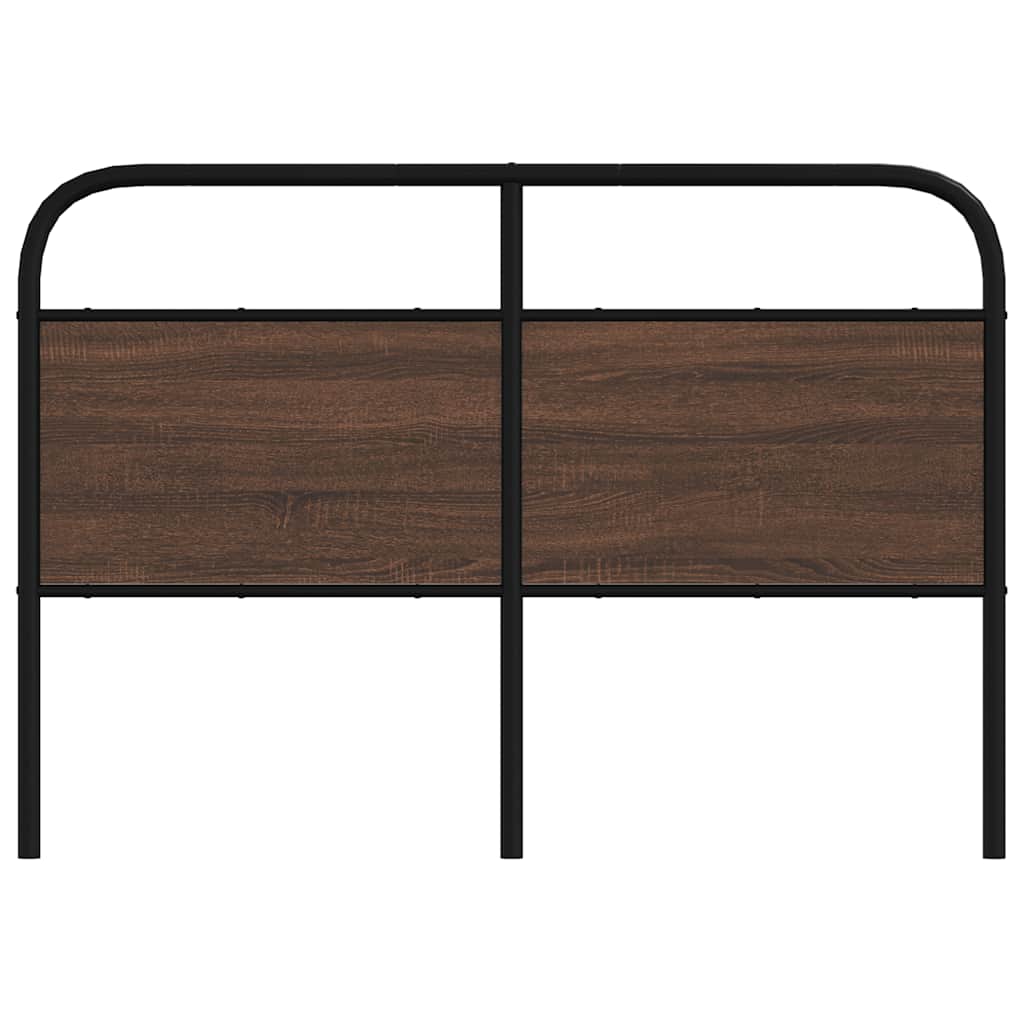 Replace Headboard Brown Oak 120 cm Steel and Engineered Wood