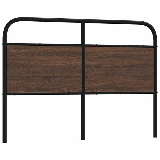 Replace Headboard Brown Oak 135 cm Steel and Engineered Wood
