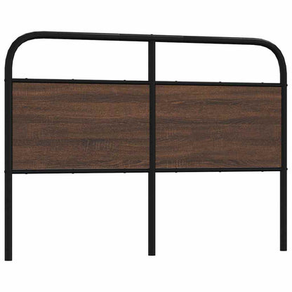 Replace Headboard Brown Oak 140 cm Steel and Engineered Wood