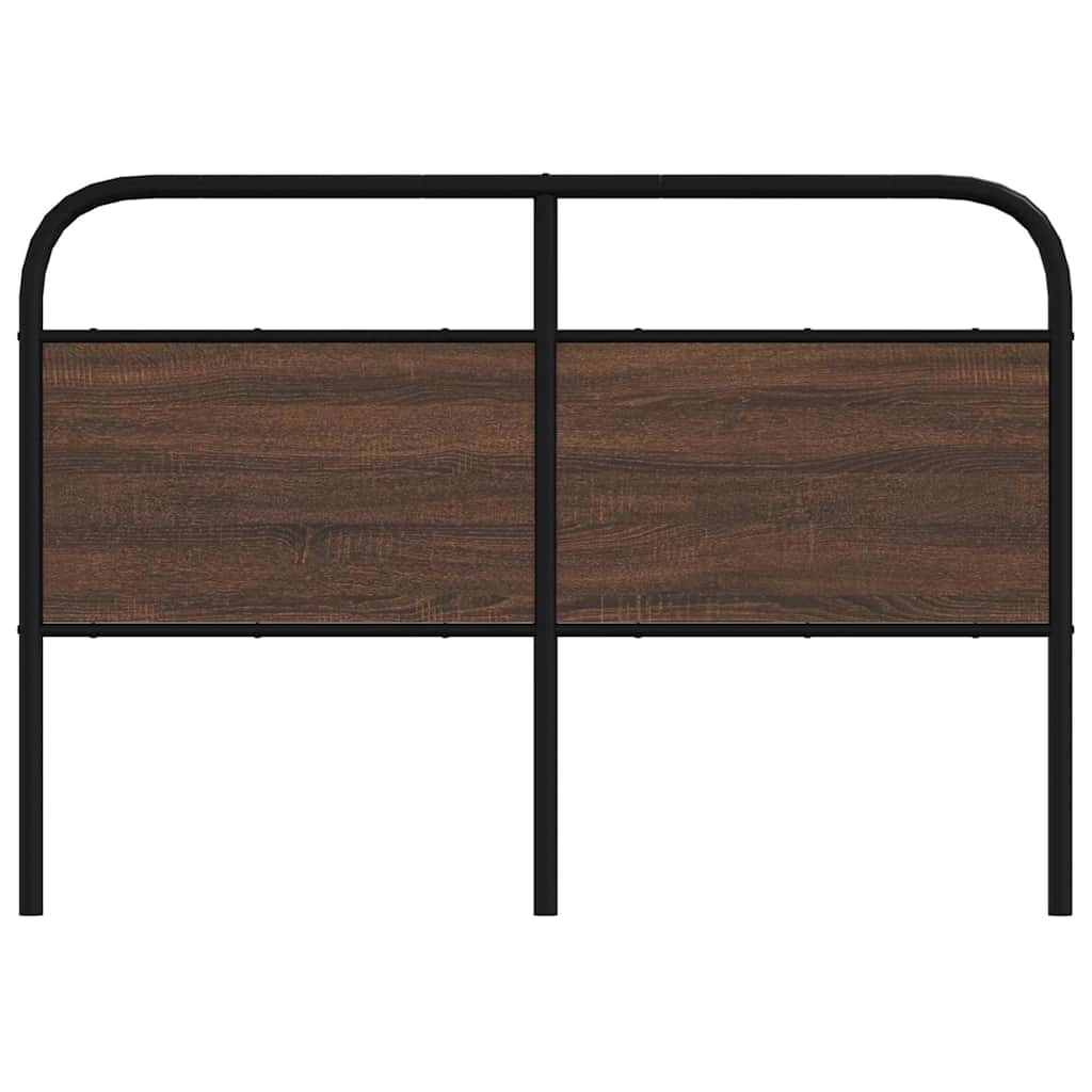 Replace Headboard Brown Oak 140 cm Steel and Engineered Wood