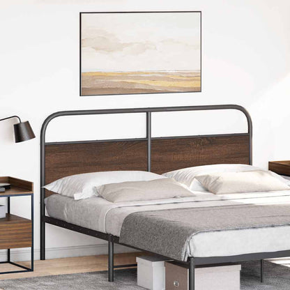 Replace Headboard Brown Oak 150 cm Steel and Engineered Wood