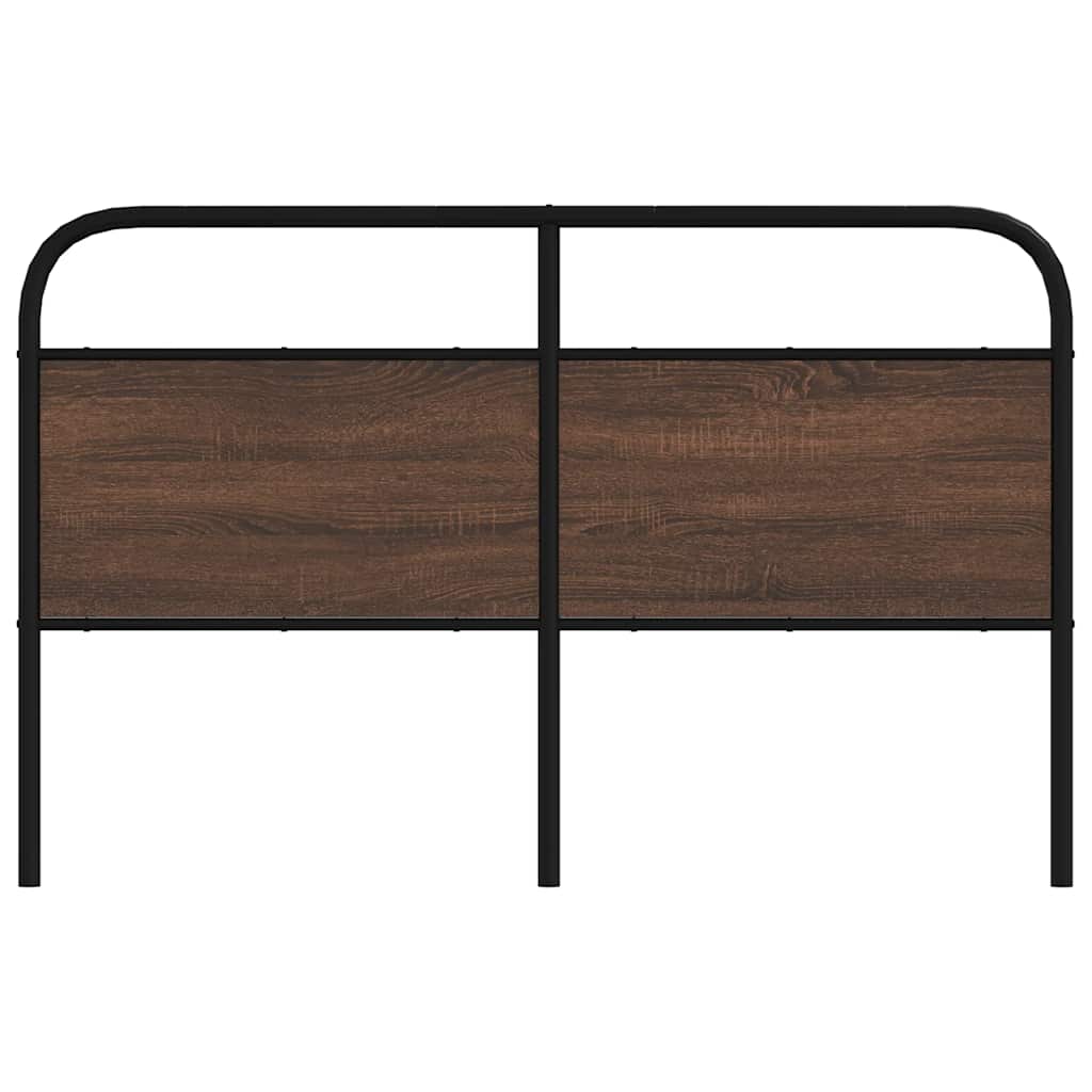 Replace Headboard Brown Oak 160 cm Steel and Engineered Wood