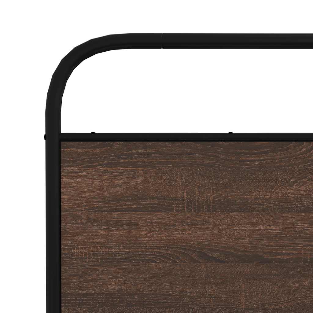 Replace Headboard Brown Oak 160 cm Steel and Engineered Wood