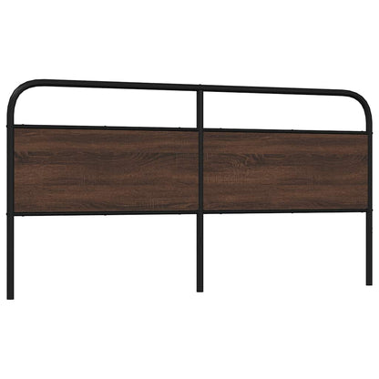 Replace Headboard Brown Oak 180 cm Steel and Engineered Wood