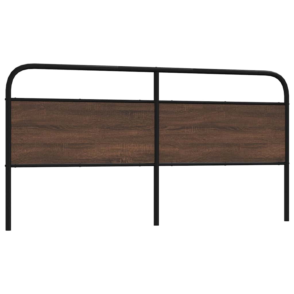 Replace Headboard Brown Oak 190 cm Steel and Engineered Wood