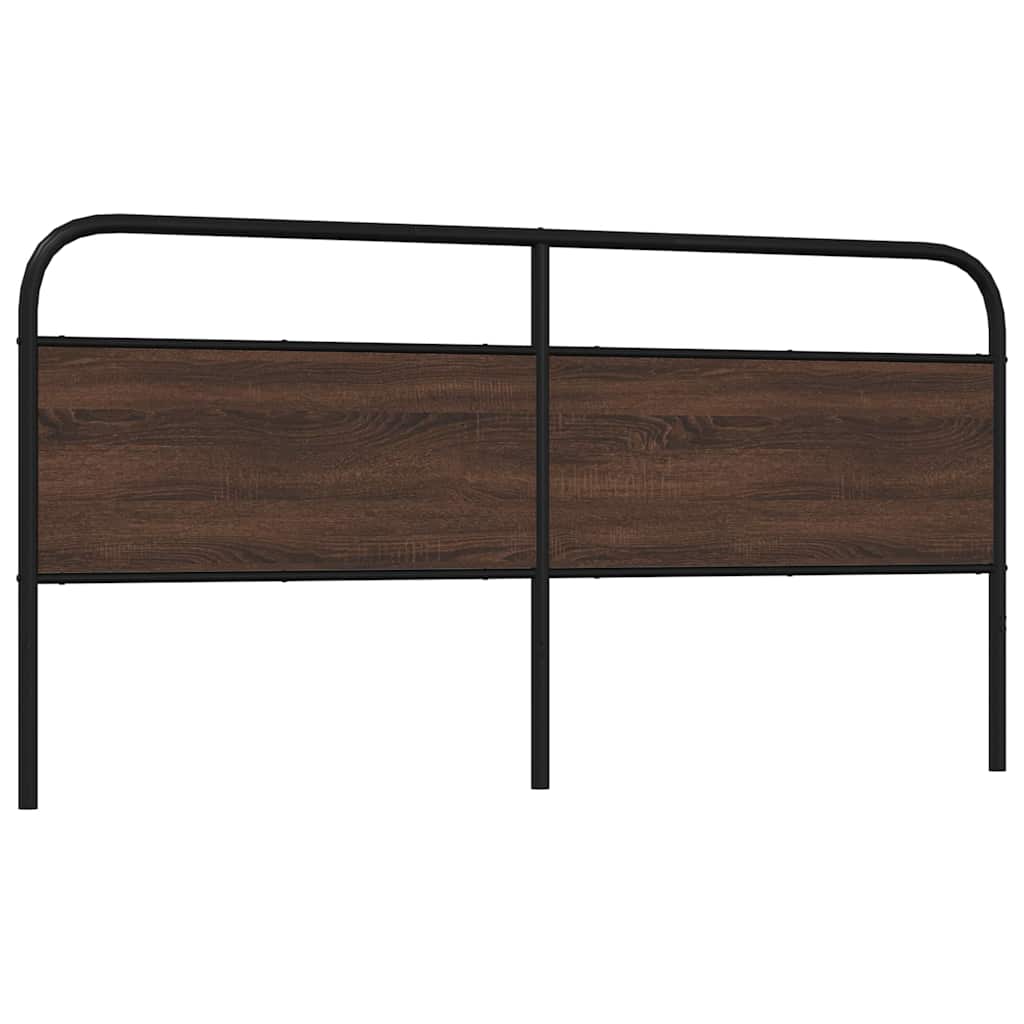 Replace Headboard Brown Oak 190 cm Steel and Engineered Wood