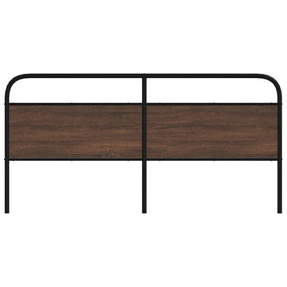 Replace Headboard Brown Oak 200 cm Steel and Engineered Wood