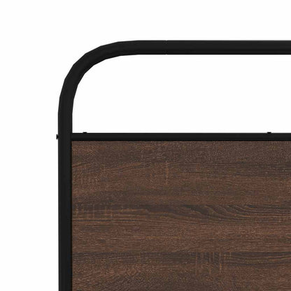 Replace Headboard Brown Oak 200 cm Steel and Engineered Wood