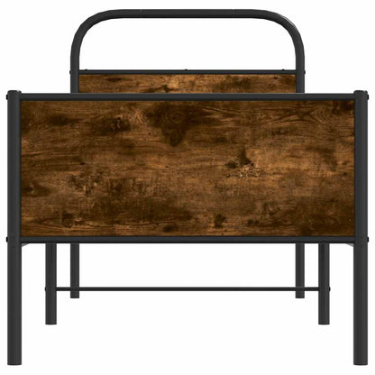 Bed Frame without Mattress 75x190 cm Sonoma Oak Engineered Wood