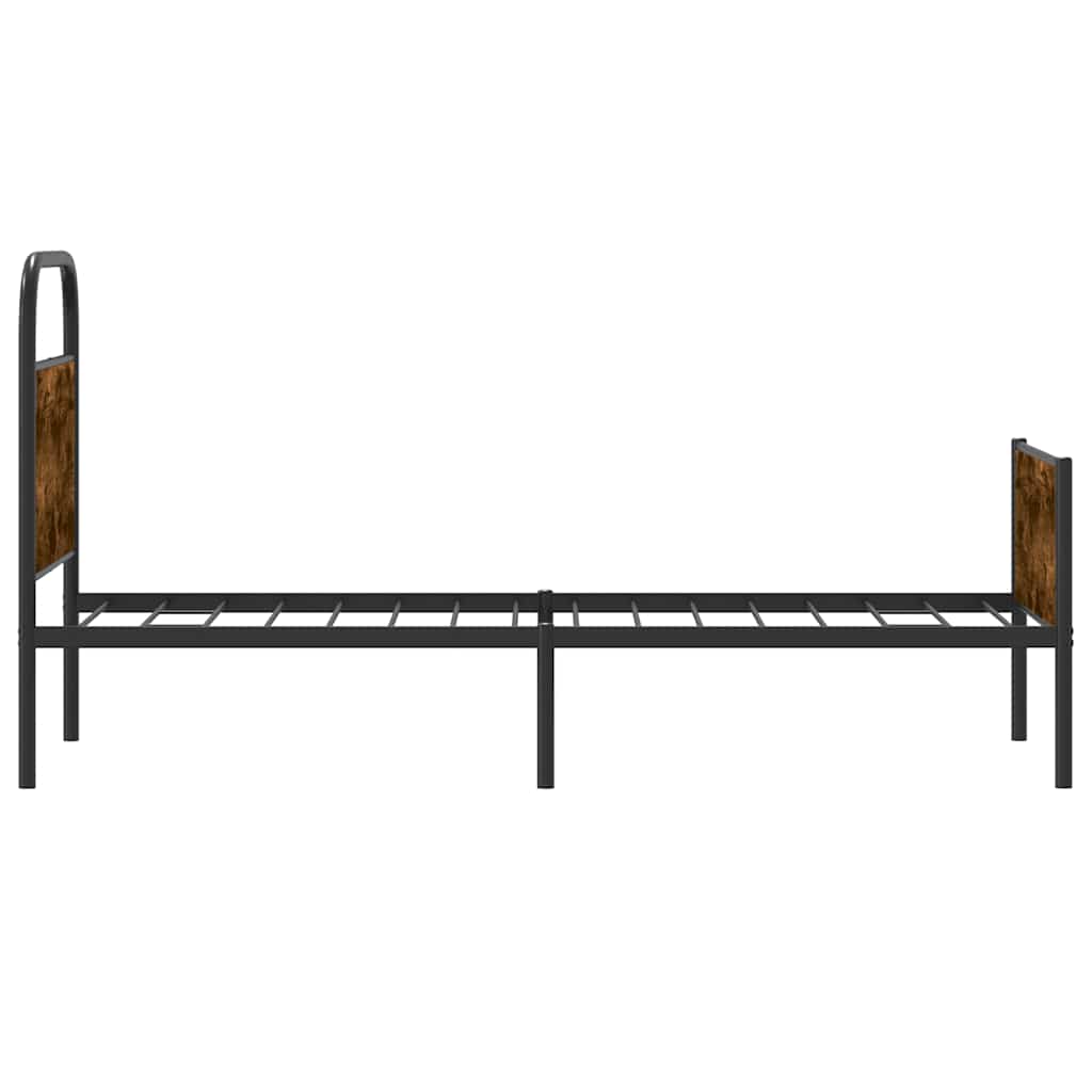Bed Frame without Mattress 75x190 cm Sonoma Oak Engineered Wood