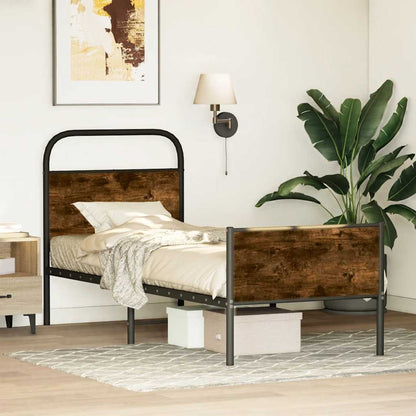 Bed Frame without Mattress 80x200 cm Sonoma Oak Engineered Wood