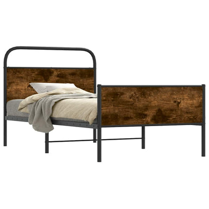 Bed Frame without Mattress 90x190 cm Sonoma Oak Engineered Wood