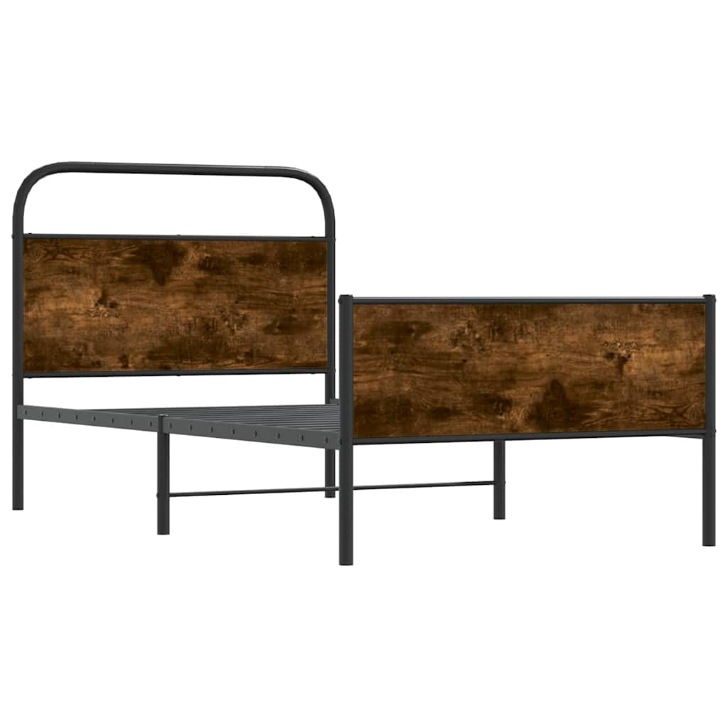 Bed Frame without Mattress 100x190 cm Sonoma Oak Engineered Wood