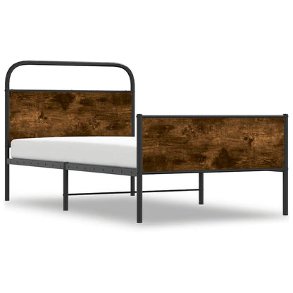 Bed Frame without Mattress 100x200 cm Sonoma Oak Engineered Wood