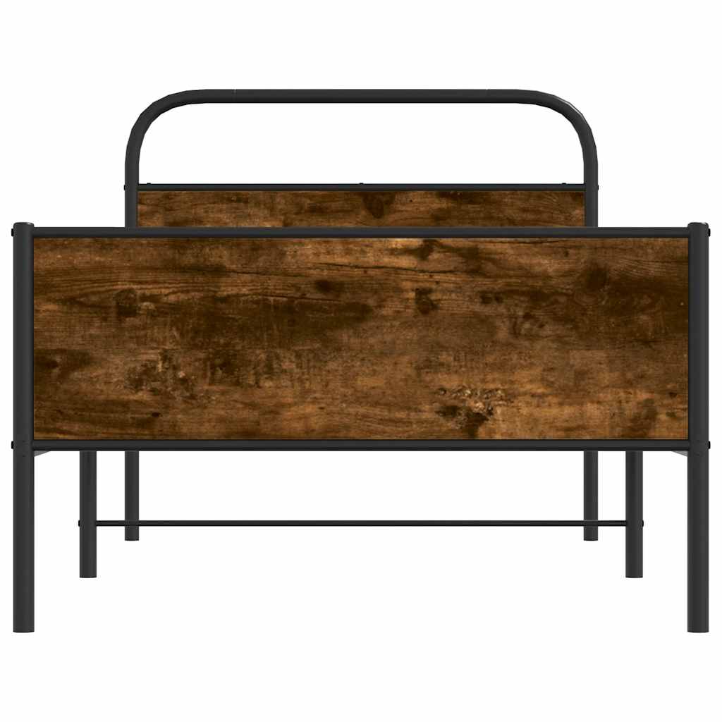 Bed Frame without Mattress 100x200 cm Sonoma Oak Engineered Wood