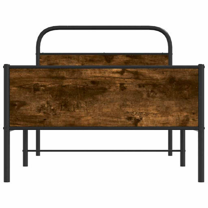 Bed Frame without Mattress 100x200 cm Sonoma Oak Engineered Wood