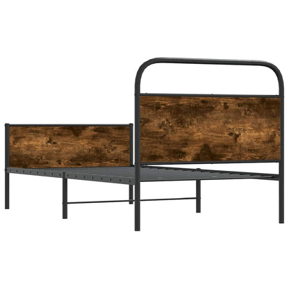 Bed Frame without Mattress 100x200 cm Sonoma Oak Engineered Wood