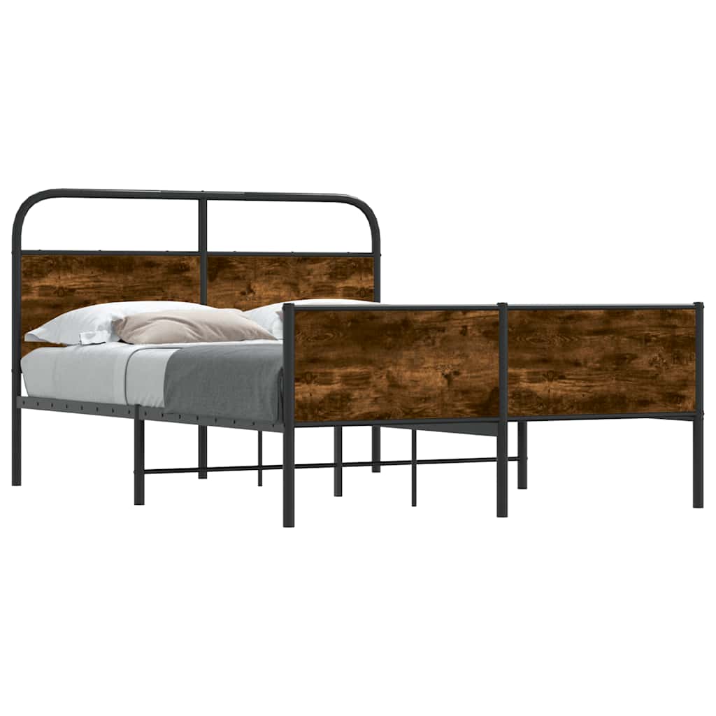 Bed Frame without Mattress 120x200 cm Sonoma Oak Engineered Wood