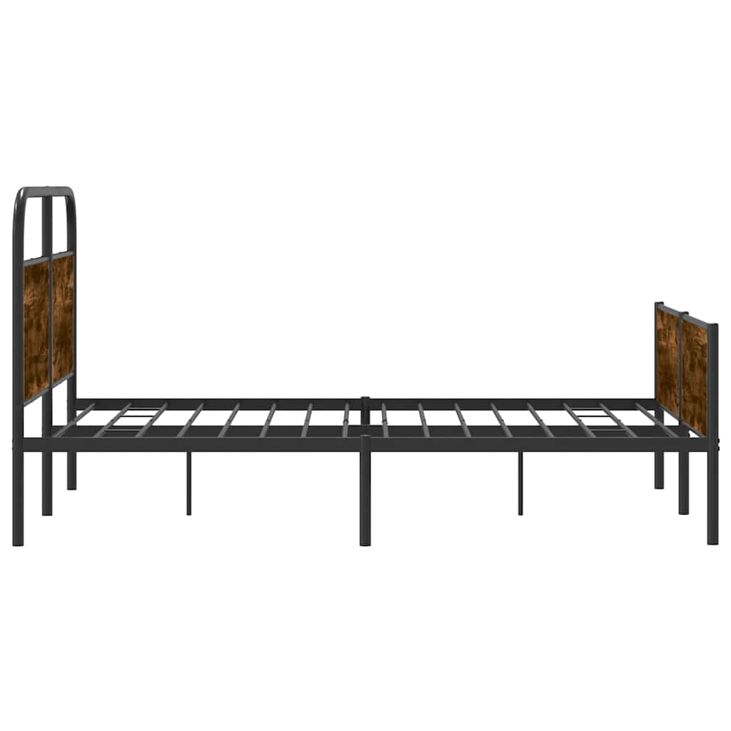 Bed Frame without Mattress 135x190 cm Sonoma Oak Engineered Wood