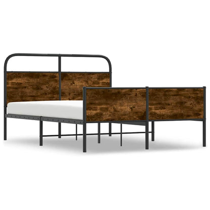 Bed Frame without Mattress 140x190 cm Sonoma Oak Engineered Wood