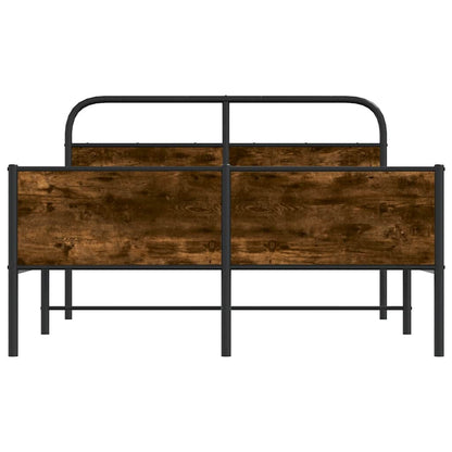 Bed Frame without Mattress 140x190 cm Sonoma Oak Engineered Wood