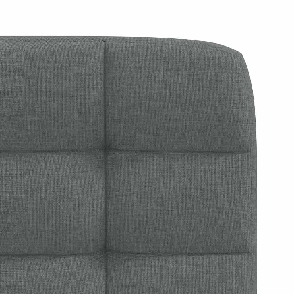 Dining Chairs 4 pcs Dark Gray Fabric