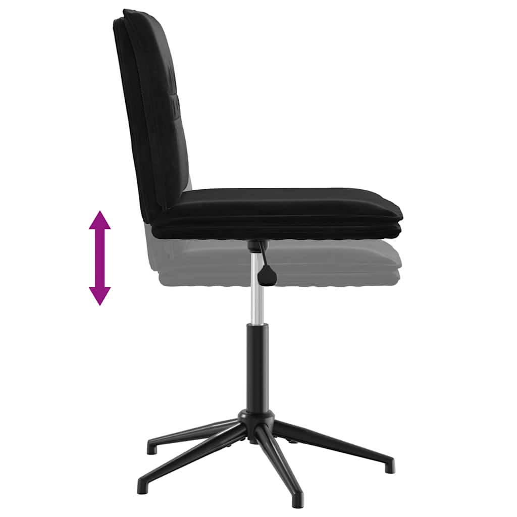 Dining Chairs 2 pcs Black Velvet
