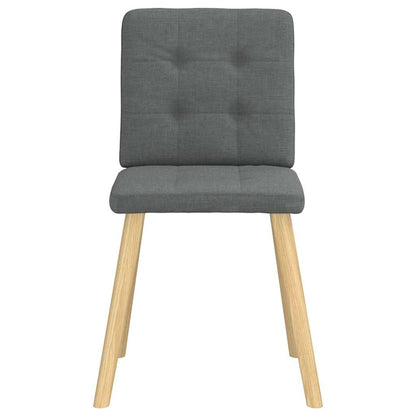 Dining Chairs 6 pcs Dark Gray Fabric
