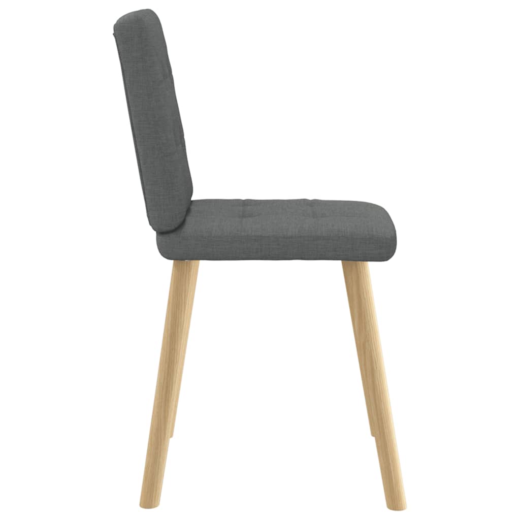 Dining Chairs 6 pcs Dark Gray Fabric