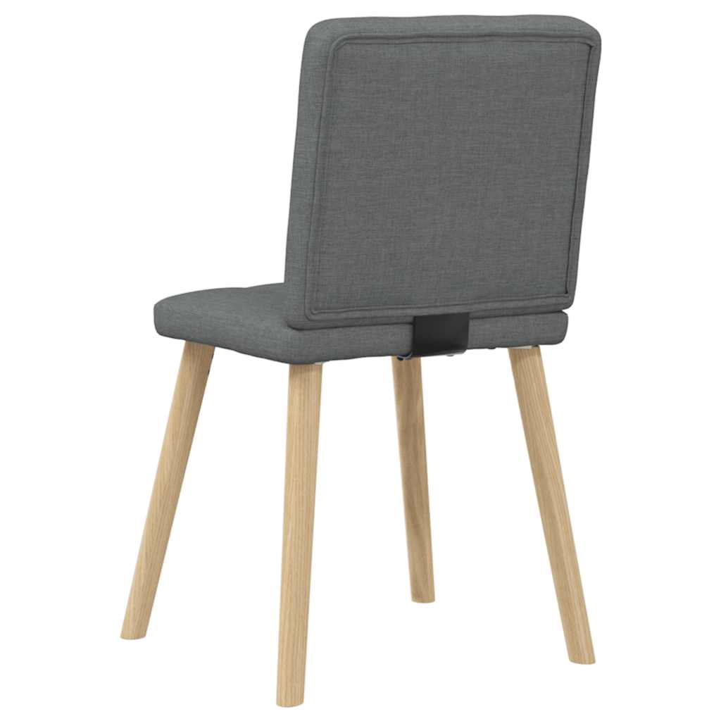 Dining Chairs 6 pcs Dark Gray Fabric