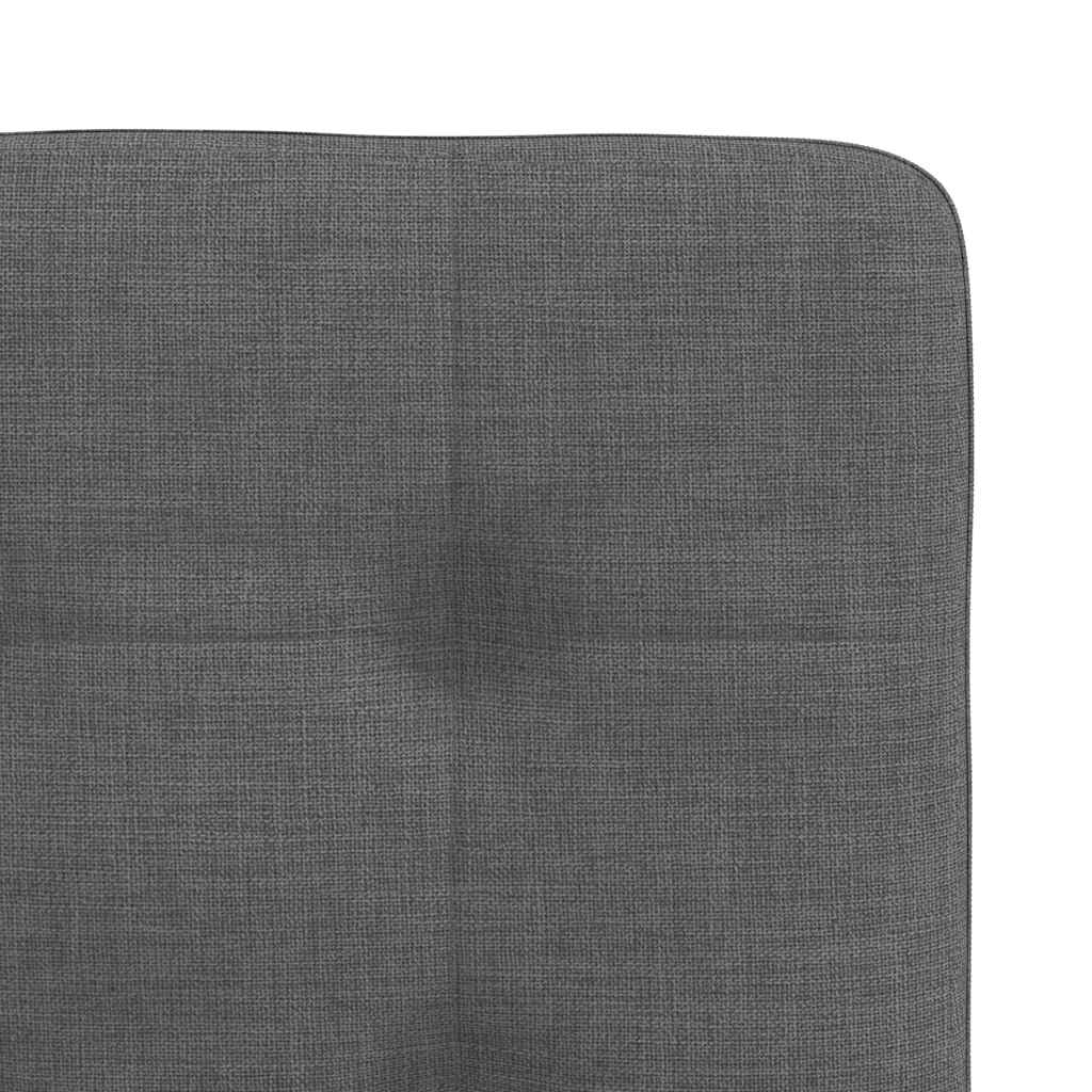 Dining Chairs 6 pcs Dark Gray Fabric