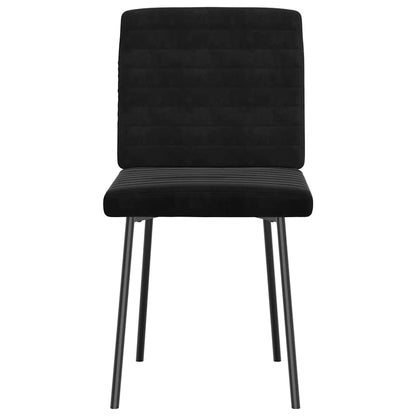 Dining Chairs 6 pcs Black Velvet