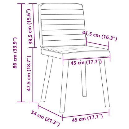 Dining Chairs 6 pcs Dark Gray Fabric