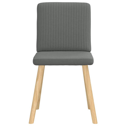 Dining Chairs 6 pcs Dark Gray Fabric