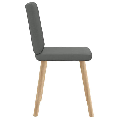 Dining Chairs 6 pcs Dark Gray Fabric