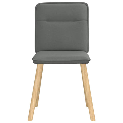 Dining Chairs 6 pcs Dark Gray Fabric
