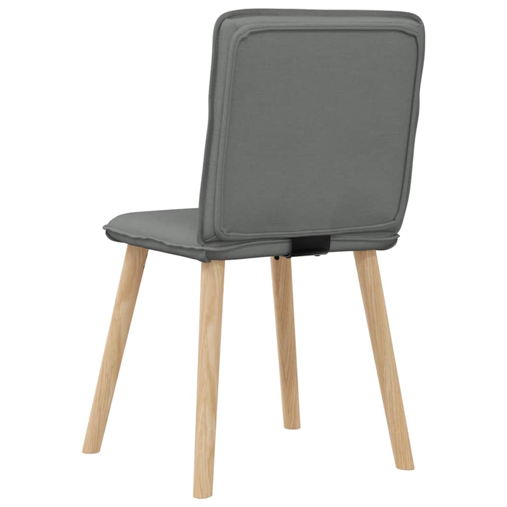 Dining Chairs 6 pcs Dark Gray Fabric