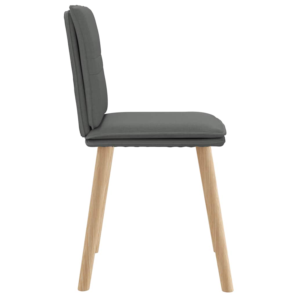 Dining Chairs 6 pcs Dark Gray Fabric