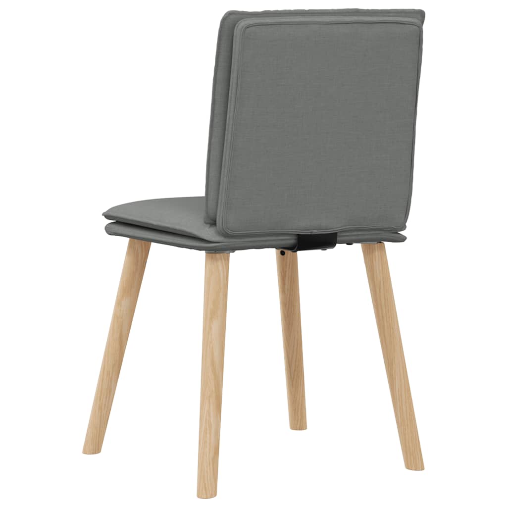 Dining Chairs 6 pcs Dark Gray Fabric