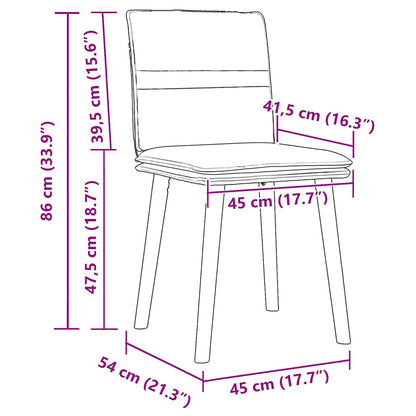 Dining Chairs 6 pcs Dark Gray Fabric