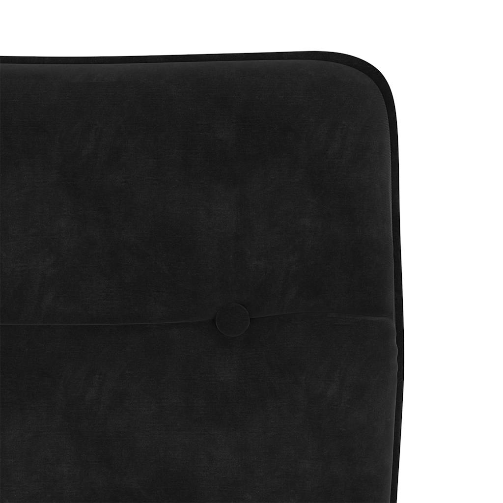 Dining Chairs 6 pcs Black Velvet