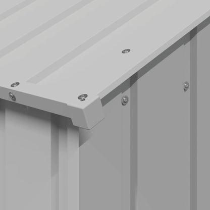Dog House with Roof 113x153x101 cm Galvanised Steel