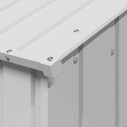 Dog House with Roof 114x202x101 cm Galvanised Steel
