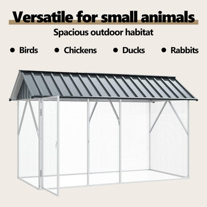 Bird Cage Anthracite 227 x 112 x 141 cm Galvanised Steel